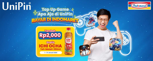 Top Up Game Apa Aja di UniPin dan Bayar di Indomaret, Tambah Rp2,000 GRATIS Ichi Ocha